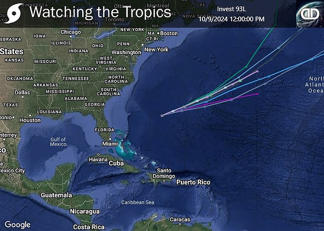 A potential storm is brewing about 650 miles off the Florida coast that could soon be named Nadine.