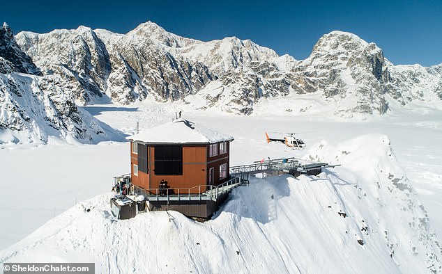 Don Sheldon built the shelter on the glacier that served as the base for his son's team.