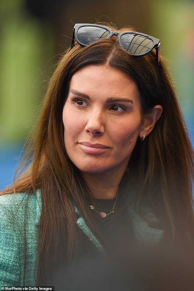 Rebekah, pictured here at Leicester City's King Power Stadium in May 2022, was ordered to pay 90 per cent of 38-year-old Coleen's fees, with an initial payment of £800,000.