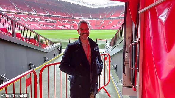 Ted takes a tour of the stadium. He appears in the photo above in the players tunnel.