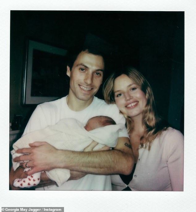 The model, 32, and her skater boyfriend, Cambryan Sedlick, 24, looked every inch the doting parents in their first photos with the newborn.