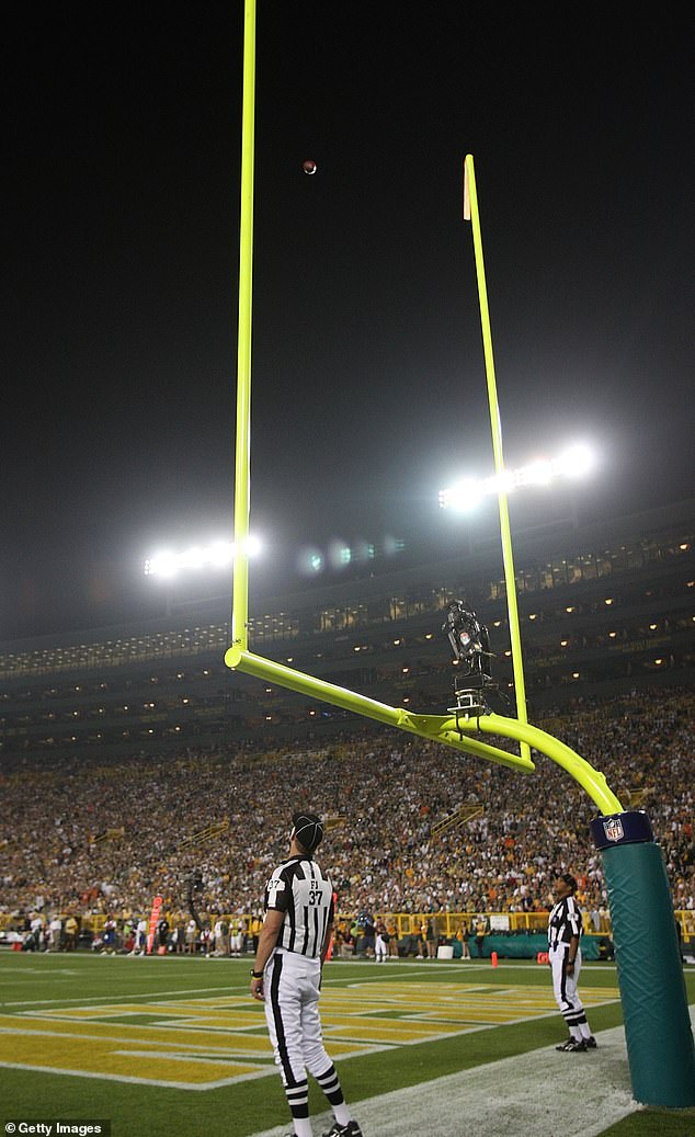 Kelce proposed reducing the uprights to the size of a rugby goal, making it 2 inches thinner.