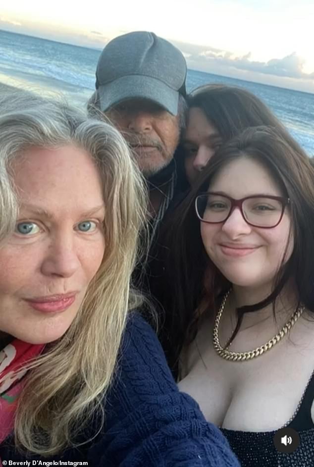 The Knox Goes Away actor also had a daughter, Julie, who turns 35 next Wednesday, with acting coach Jan Tarrant and 23-year-old fraternal twins (Anton and Olivia) with Emmy nominee Beverly D'Angelo (left , pictured in 2023).