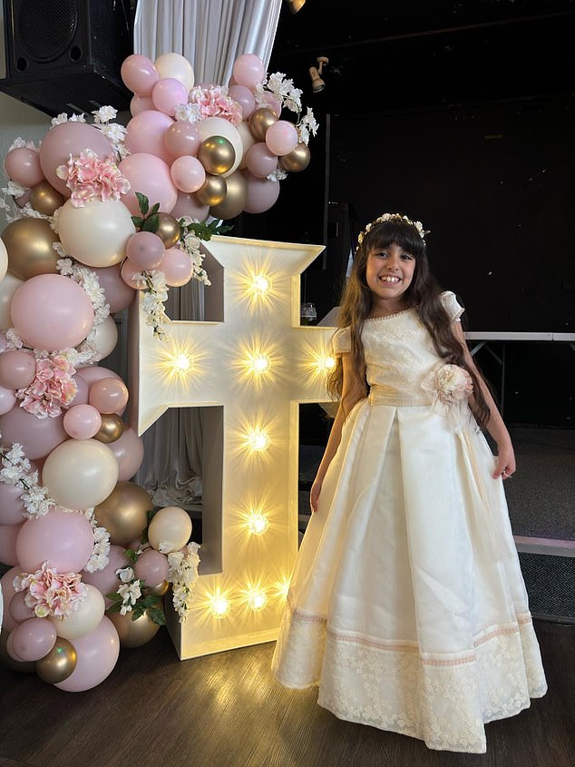 Nine-year-old Alice Aguiar died in the early hours of the morning after being rushed to hospital after being stabbed while at the dance party.