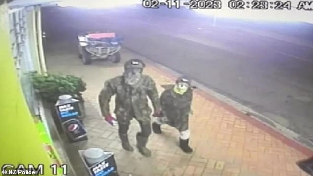 Phillips is alleged to have robbed a designer clothing store and a bank late last year and was allegedly seen on CCTV wearing face masks and clothing to protect his identity (pictured).