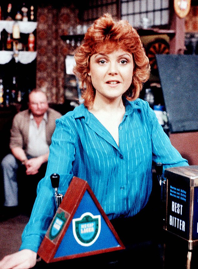 Sadly, during her time on Coronation Street, Cheryl was diagnosed with multiple sclerosis and had her first attack (pictured in 1977).