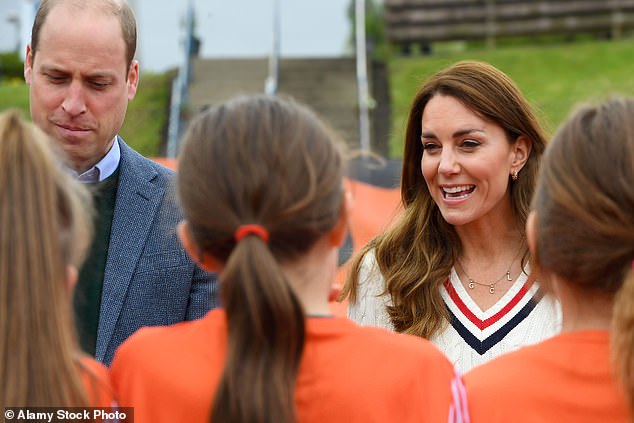 The princess's children's initials were on a necklace designed by Daniella Draper when she took a trip to Scotland with Prince William in 2021.