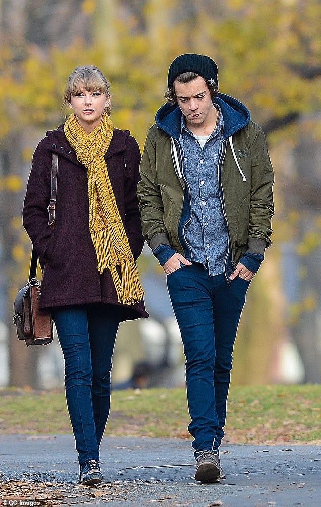 Harry is famous for having luscious hair, and is even mentioned in a song by his ex-girlfriend Taylor Swift (both pictured above in 2012).