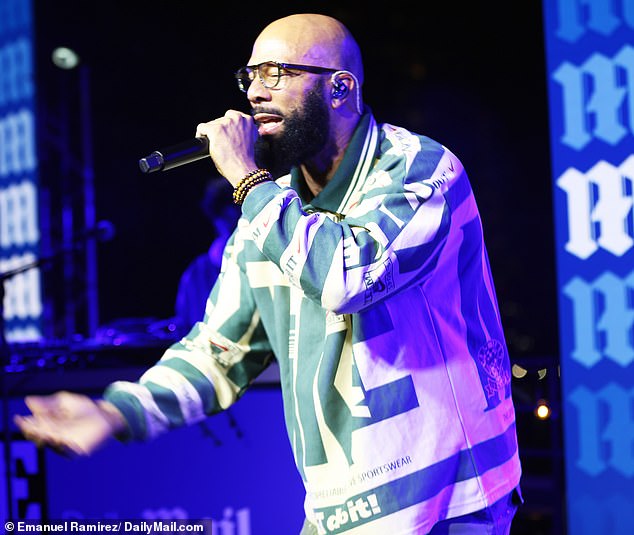 The multi-award-winning rapper, 52, took the stage at the exclusive party held at Arlo Williamsburg.