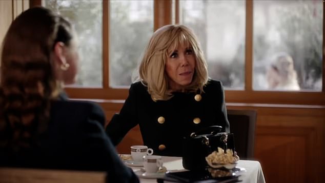 French first lady Brigitte Macron, 71, appeared in one of the episodes, and one fan praised her appearance as 