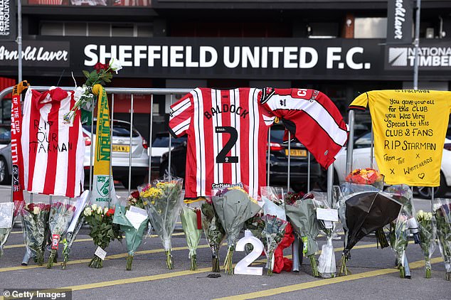 Flowers and shirts were hung in his memory: he spent seven years with the Blades