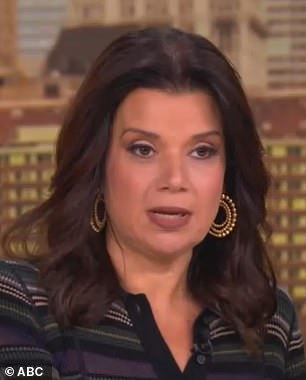 The View host, Ana Navarro (in the photo), criticized the 