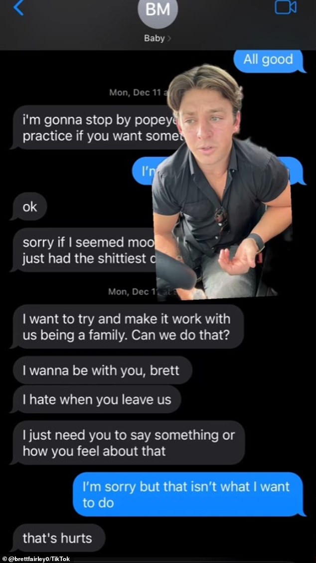 Nguyen had wanted to be a family, as demonstrated in the text messages. He claims she should have known she was pregnant before asking him to get her pregnant.