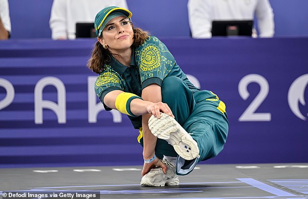 The sport made its Olympic debut this summer in Paris, making headlines after athlete Rachael 'Raygun' Gunn (pictured) failed to score a single point. The athlete performed the famous head turn, related to this condition.