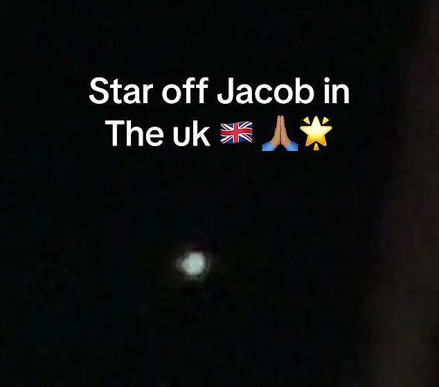 A UK-based TikTok user filmed a light in the sky and claimed it was Jacob's Star