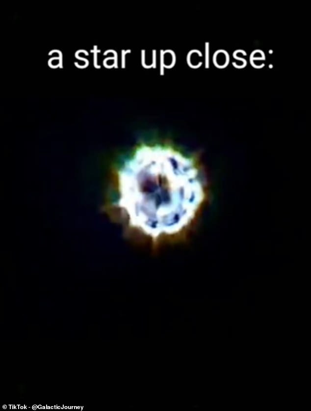 One user zoomed in on a star in the sky and said in the caption: 'Jacob's Star?