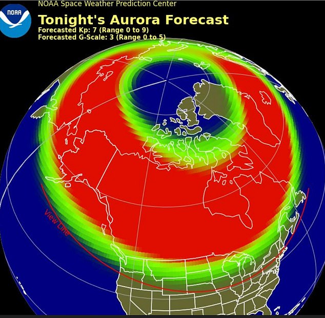 Geomagnetic storms can also cause dazzling auroras to appear at unusually low latitudes, and they could be visible in 