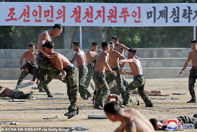 South Korea is closely monitoring the deployment of North Korean troops in Ukraine. This photo taken on Sept. 11, 2024, shows soldiers training at a base for the Korean People's Army (KPA) special operations armed forces at an undisclosed location in North Korea.