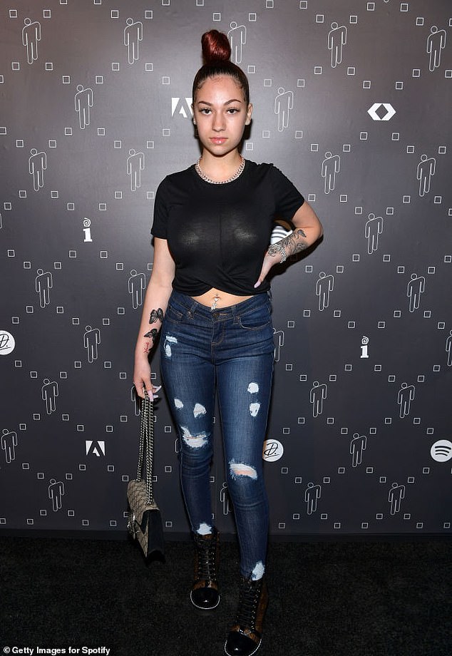 Bhad Bhabie, 21, had her home broken into months ago, but she was not on the property at the time. Pictured in 2019 in Los Angeles