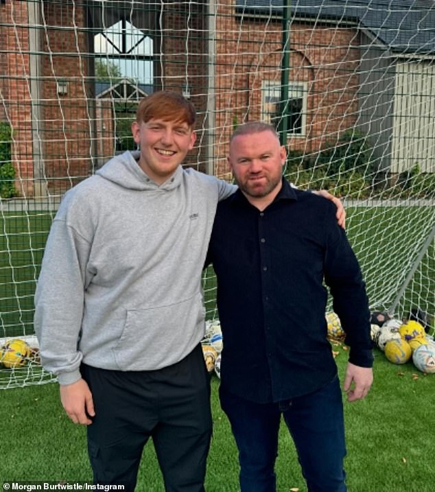 Girth N Turf FC boasts a line-up of some of the biggest names in both the influencer and sporting worlds, including Wayne Rooney (pictured with Burtwistle) and Luke Littler.