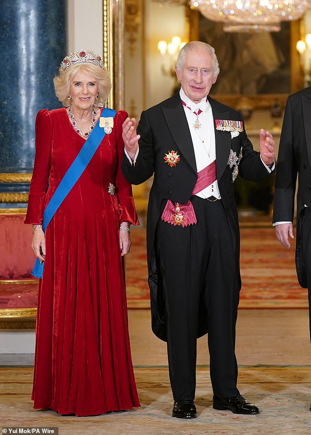 The king (pictured with Queen Camilla) told Roger in the letter that he was 