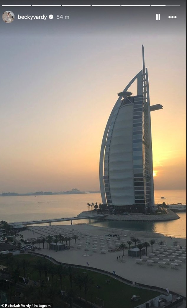 He also enjoyed stunning views of the sail including the Jumeirah Burj Al Arab.