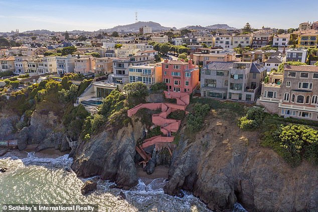 The home, located in the city's Sea Cliff neighborhood, was first on the market for nearly $20 million in 2016, but until now had been unable to find a buyer.