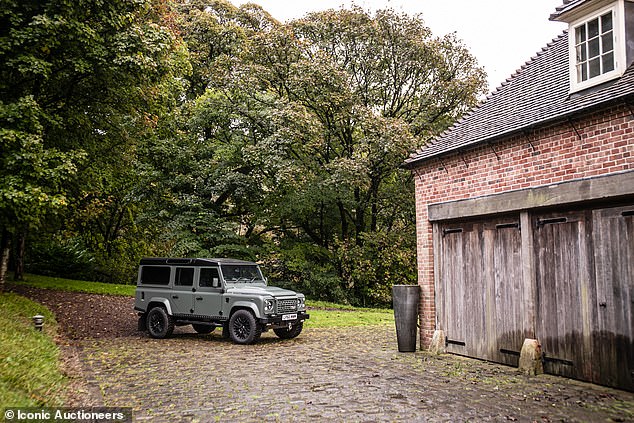 It has Lazer auxiliary lights, front and rear, the recovery winch unit and two rear exhausts maintain the aristocratic rural ruggedness.