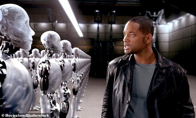 Social media users have compared the Tesla Optimus robots to the 2004 action film I, Robot.