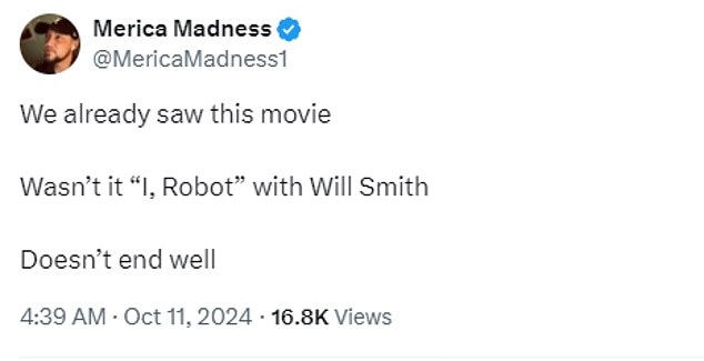 Social media users referenced Will Smith's 2004 film I, Robot