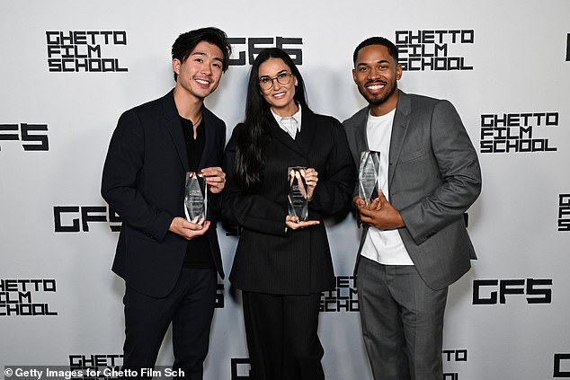 Demi was honored at the charity event along with Kelvin Harrison Jr. and filmmaker Sean Wang.