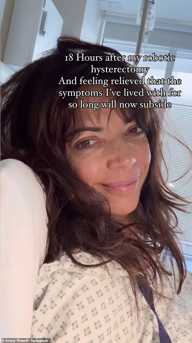 Speaking before her surgery in a clip on her Instagram story, she explained: 