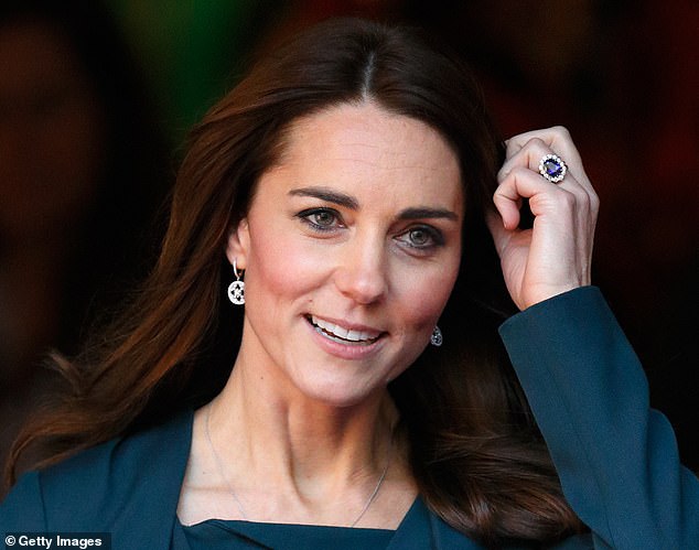 Kate Middleton wears Diana's sapphire ring at the ICAP charity day in 2015