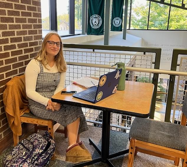 Mia Scotti studies at Marywood Catholic University, just steps from Biden's childhood home. He prepares to cast his first vote for Donald Trump