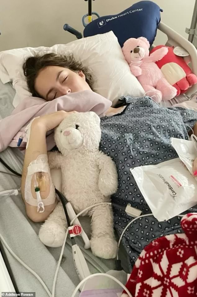 Rowan's cancer spread to surrounding tissues in her breast and around her ribs, although doctors were able to remove it completely with surgery.