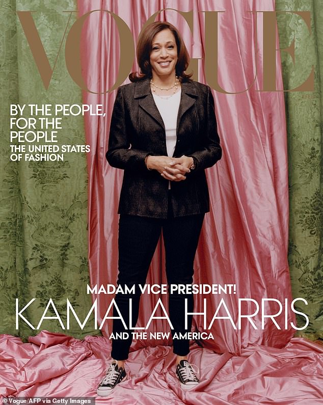 In the weeks leading up to Inauguration Day 2021, Harris appeared in an issue of Vogue looking casual in sneakers.