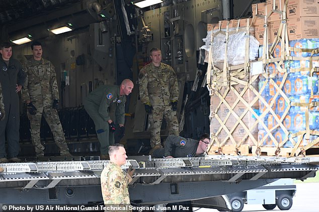 North Carolina Air National Guard members transport essential goods to Western North Carolina