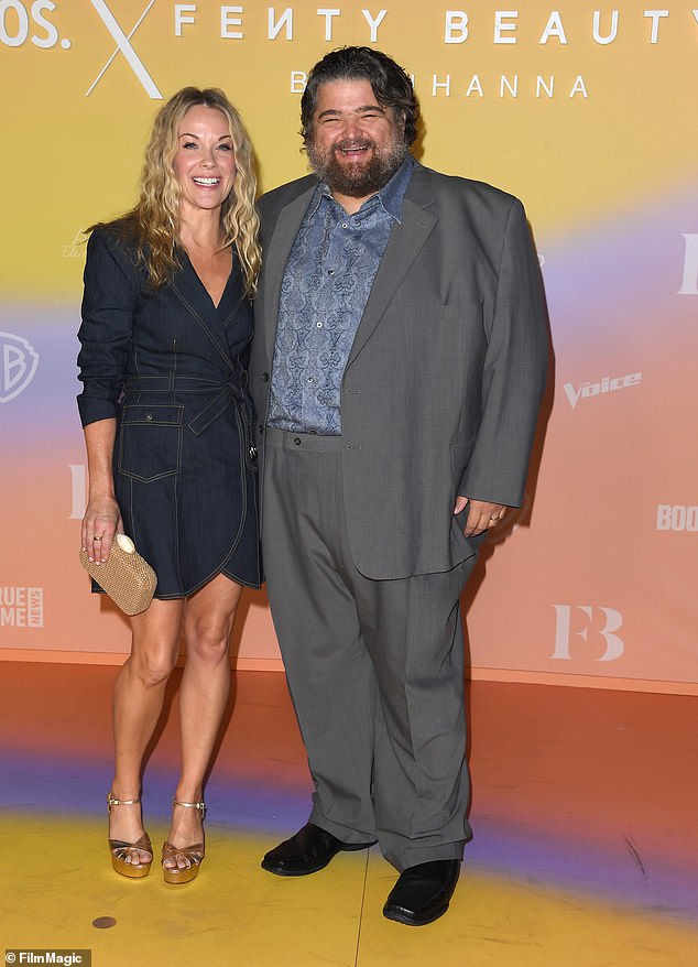 Thanks to the strict diet and exercise plan, Jorge reportedly lost almost 100 pounds from his 400-pound body (pictured with actress Andrea Anders).