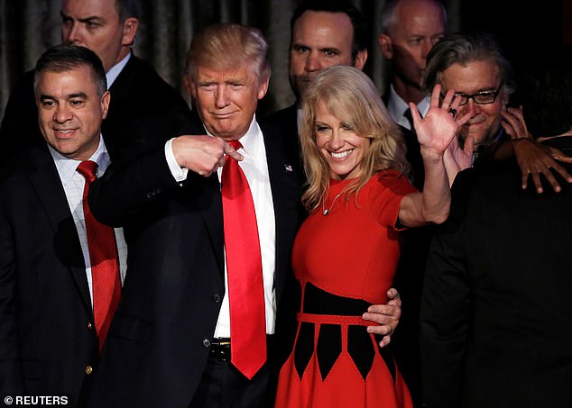 After becoming the first woman to successfully run a presidential campaign, Conway served as Senior Counselor to the President in the Trump White House.