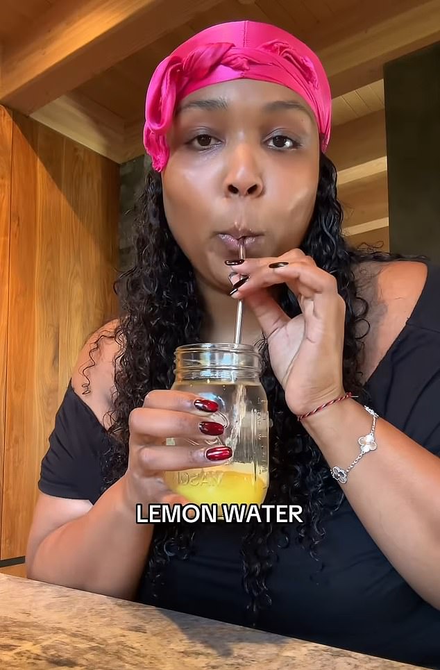 Opened with simple lemon water.