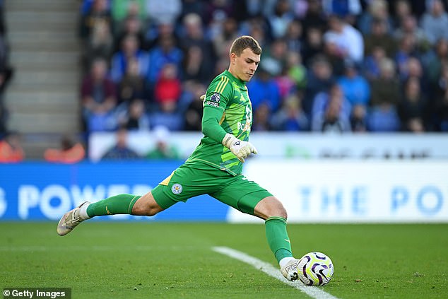 Leicester goalkeeper Mads Hermansen was the only Premier League goalkeeper included