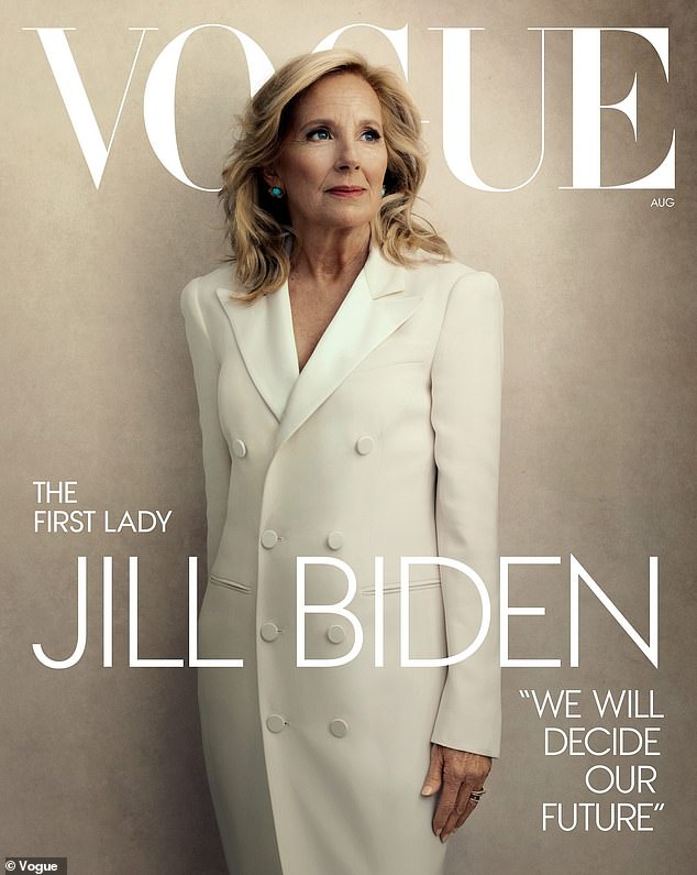 President Biden's wife, Jill Biden, appeared on the cover of Vogue on July 1, 2024, and dropped out of the race on July 21.