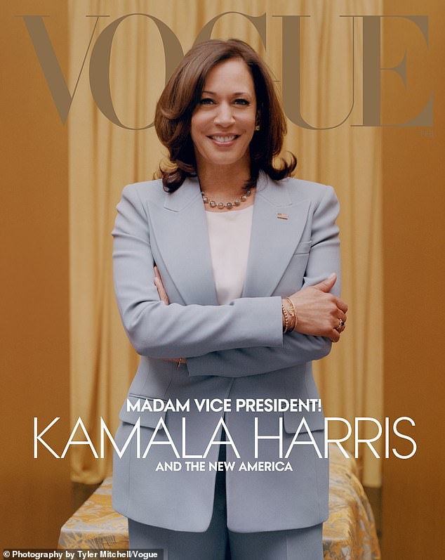 Vogue previously released two covers, one for the print edition and a digital alternative (pictured) in 2021.