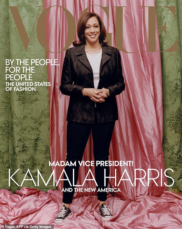 In the weeks leading up to Inauguration Day in 2021, Harris appeared in an issue of Vogue looking casual in Converse sneakers.