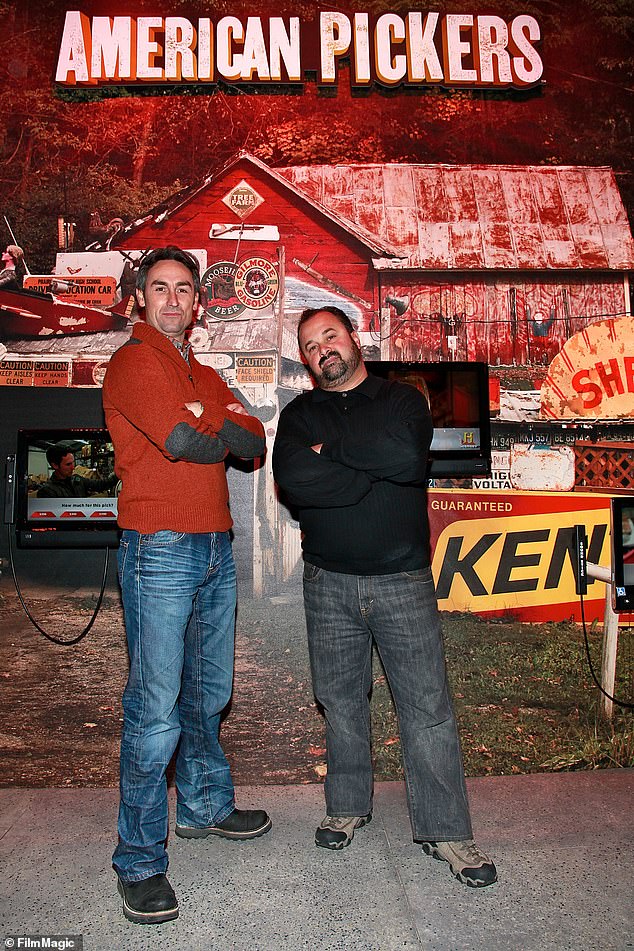 American Pickers debuted on the History Channel in 2010, following Fritz, Wolfe and Colby-Cushman, who ran an antique store in Iowa; seen in 2010