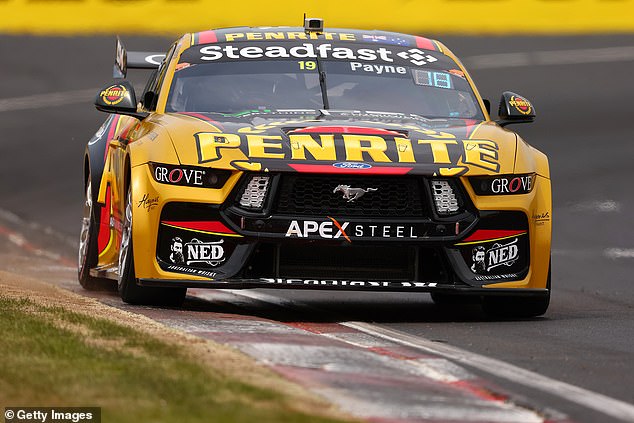 Veteran co-driver Garth Tander, 22, took provisional pole at Bathurst.