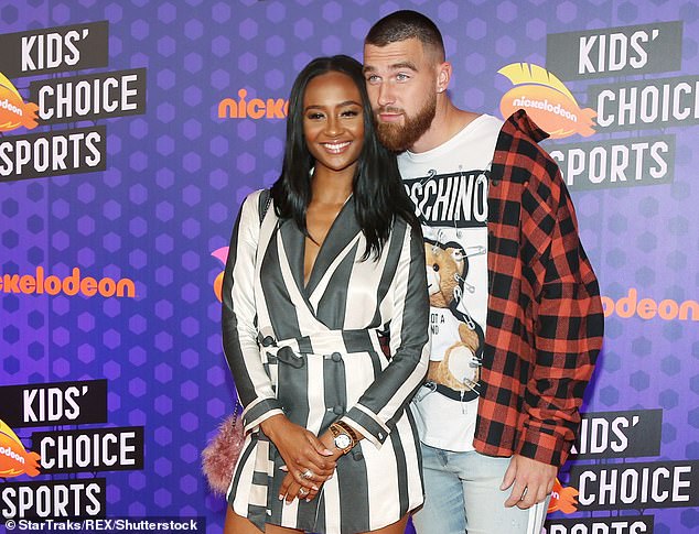 Nicole and Kelce photographed together in 2018 at the Nickleodeon Awards in Los Angeles