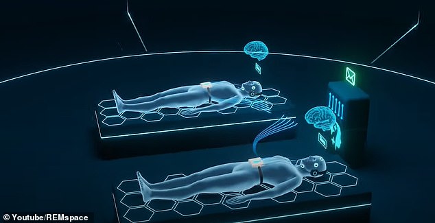 Two study participants slept at home while the device remotely tracked their brain waves, which fed data to the server.