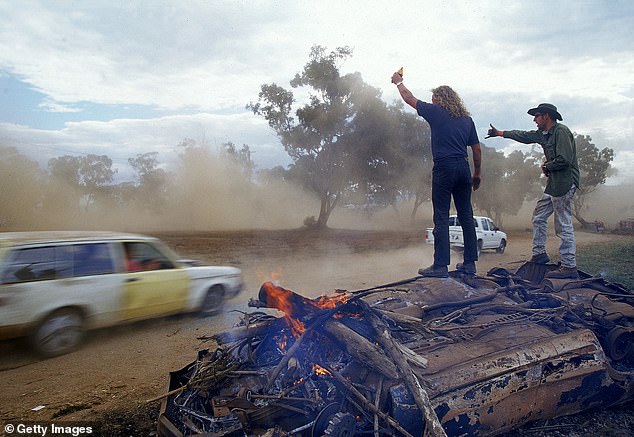 The Revheads used to burn half-scrapped cars on the track and then set them on fire when they were finished, and some fans tested their bravery by running towards the burning wreckage.