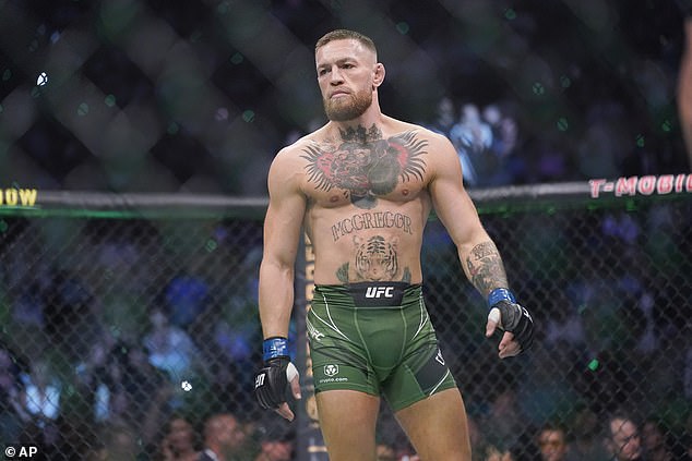 McGregor, a Man United fan, has not fought in the UFC since the loss to Dustin Poirier in 2021.